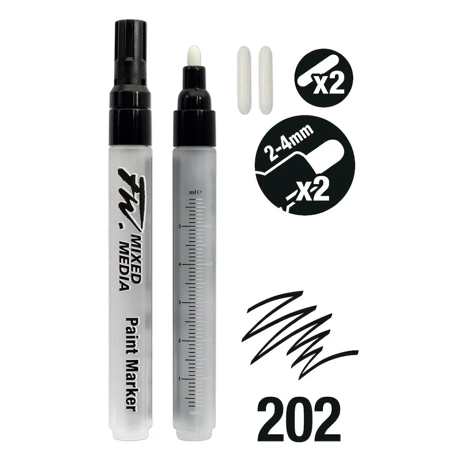 Daler-Rowney FW Mixed Media Empty Marker Set of 2 - Image 6