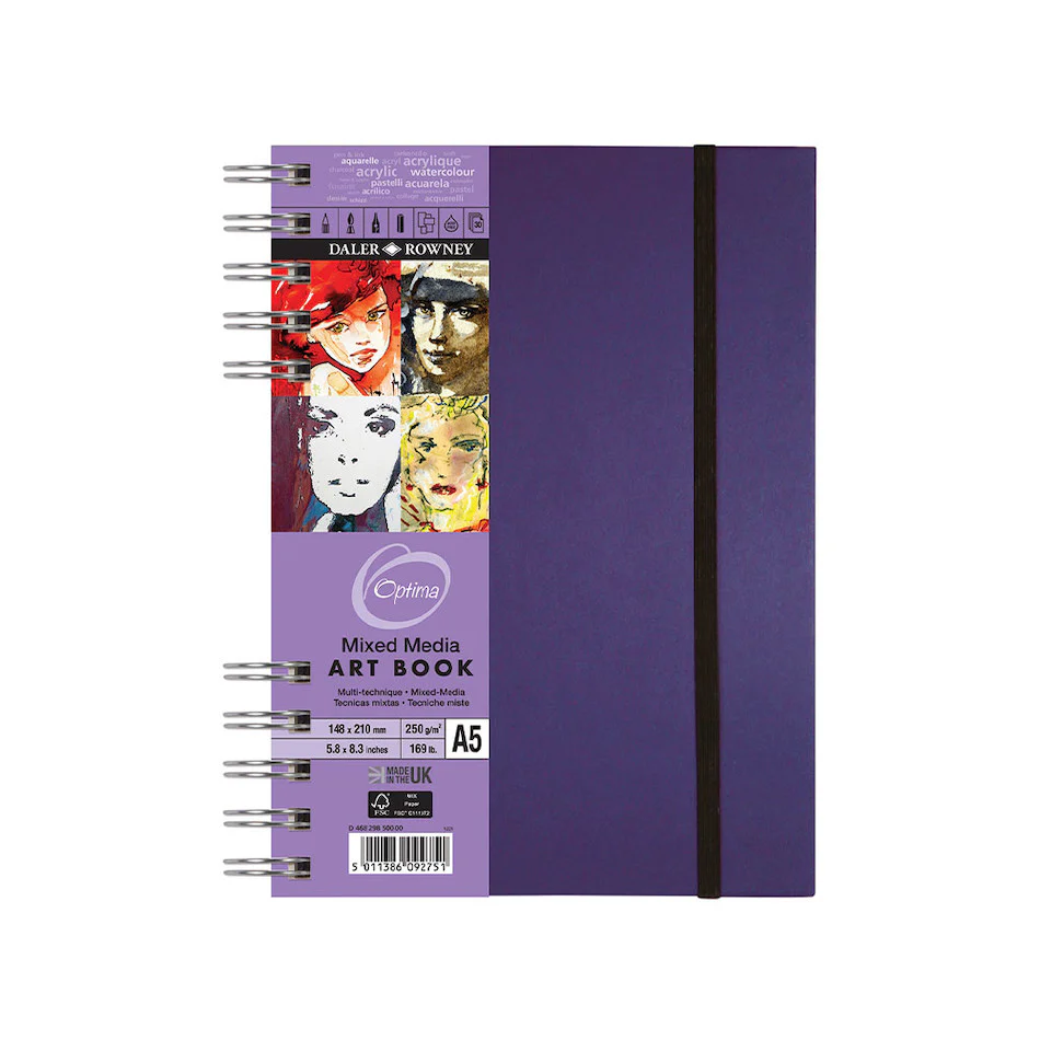Daler-Rowney Optima Mixed Media Spiral A5 Artbook