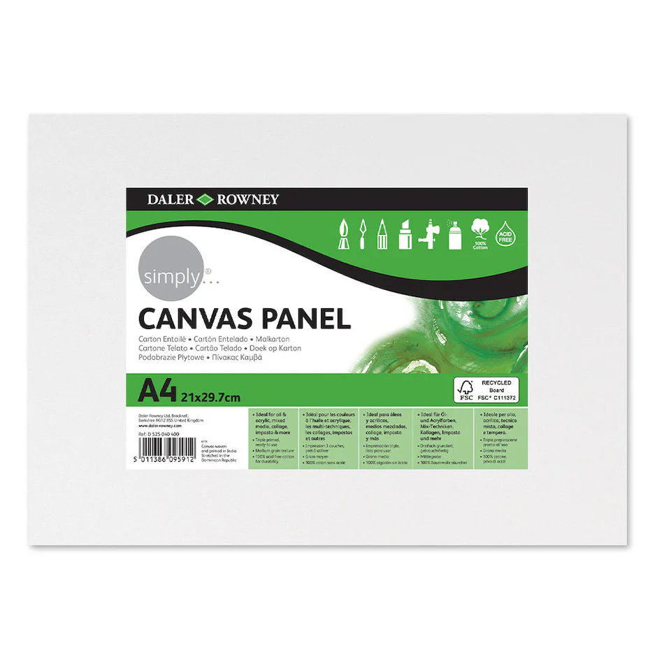 Daler-Rowney Simply Canvas Panel A4