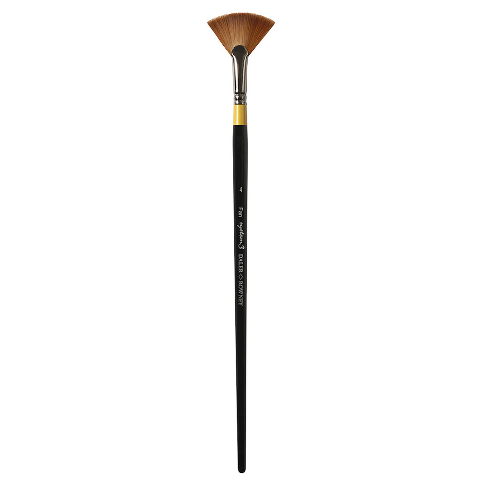 Daler-Rowney System3 Acrylic Brush Long Handle Fan SY46-4