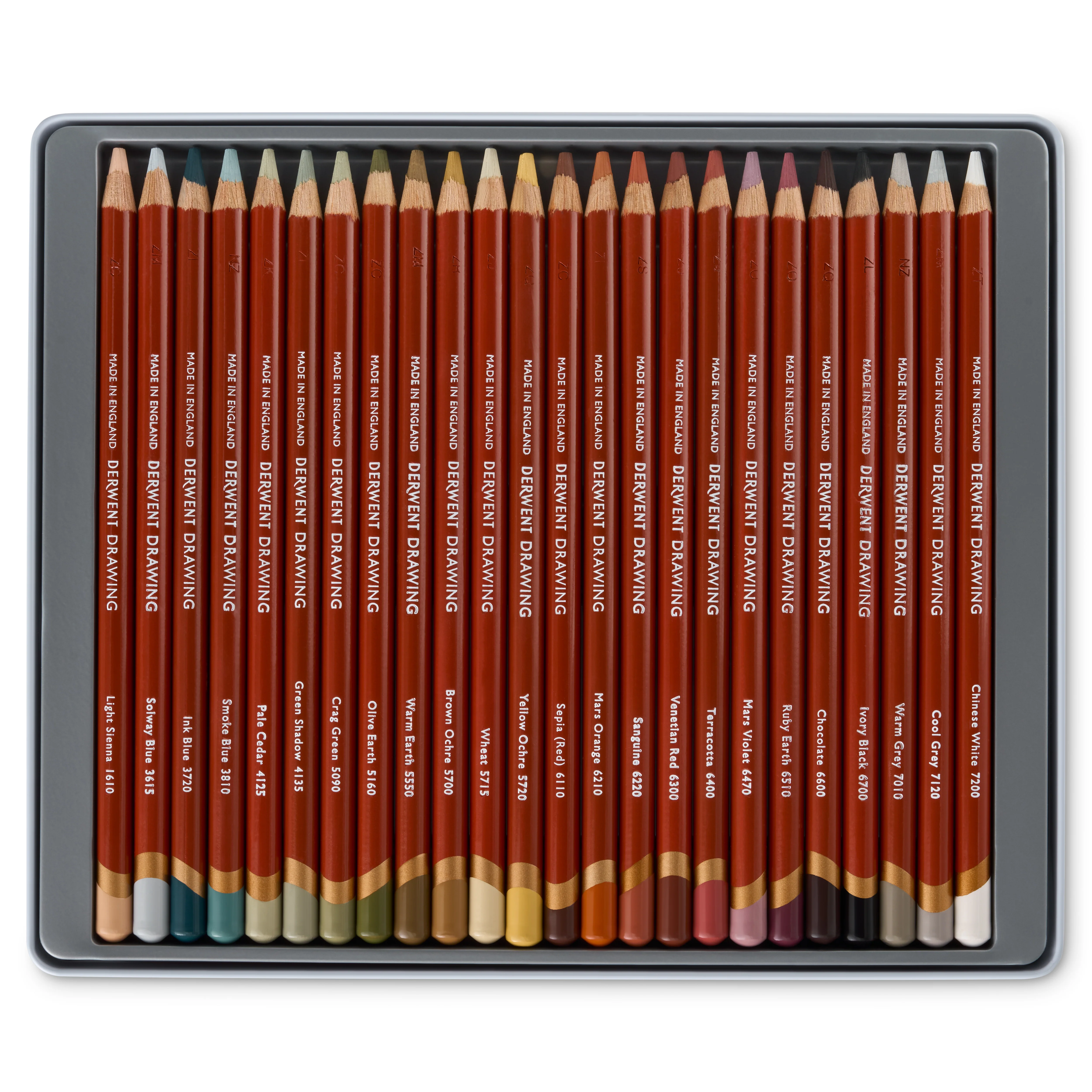 Derwent Drawing Pencil Tin of 24 - Image 2