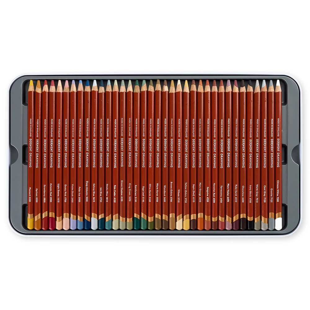 Derwent Drawing Pencils Tin 36 - Image 8