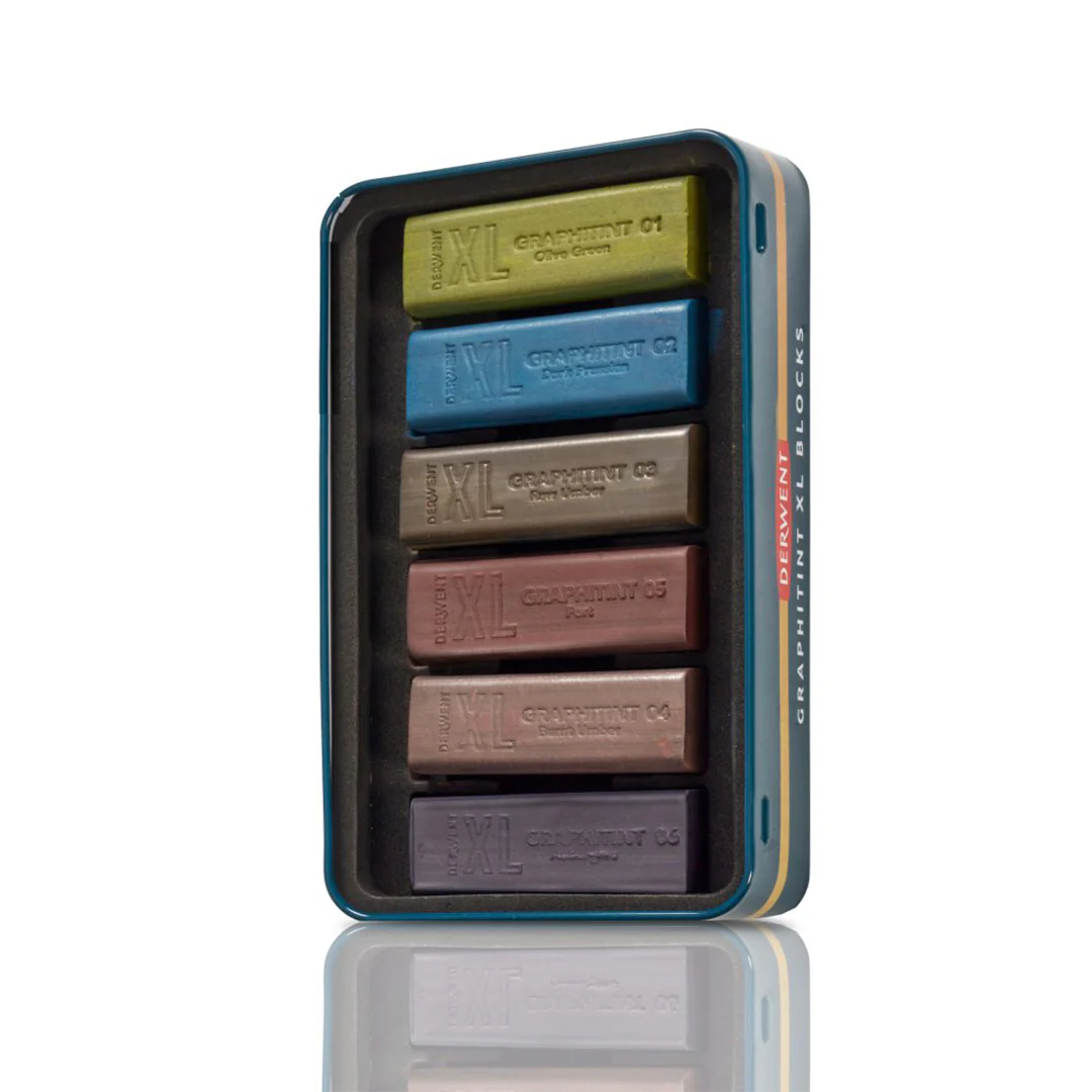 Derwent Graphitint XL Colour Block Tin of 6 - Image 4