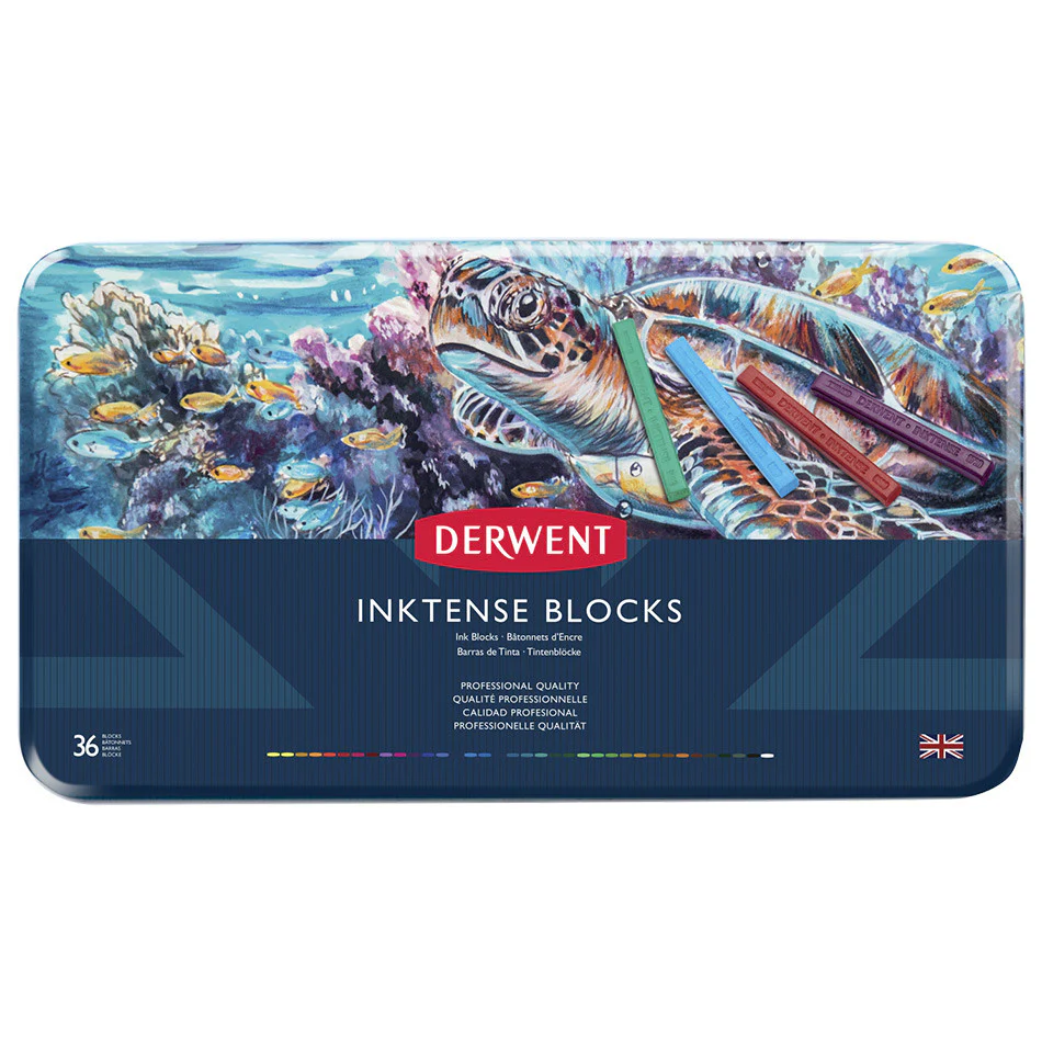 Derwent Inktense Colour Block Tin of 36