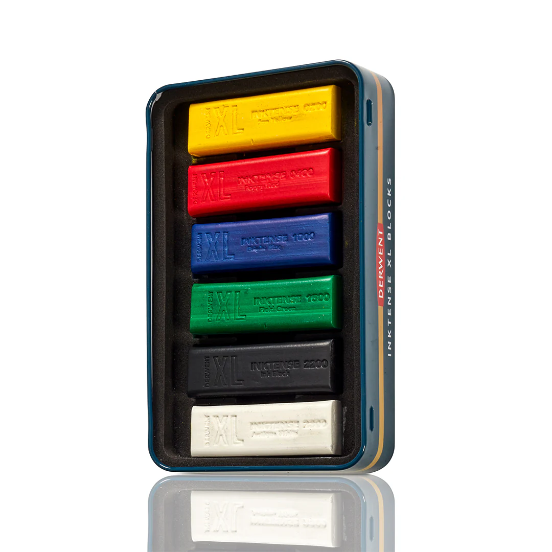 Derwent Inktense XL Colour Block Tin of 6 - Image 2