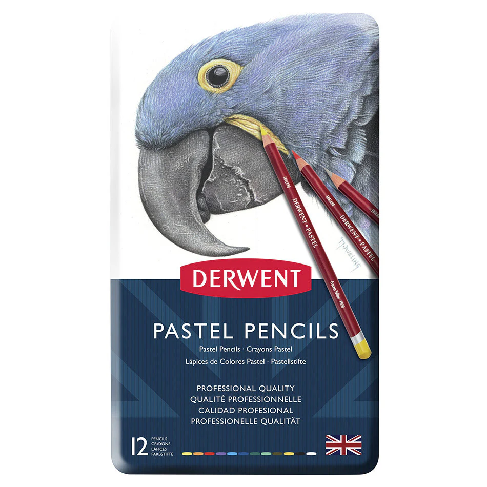 Derwent Pastel Pencil Tin of 12 Standard