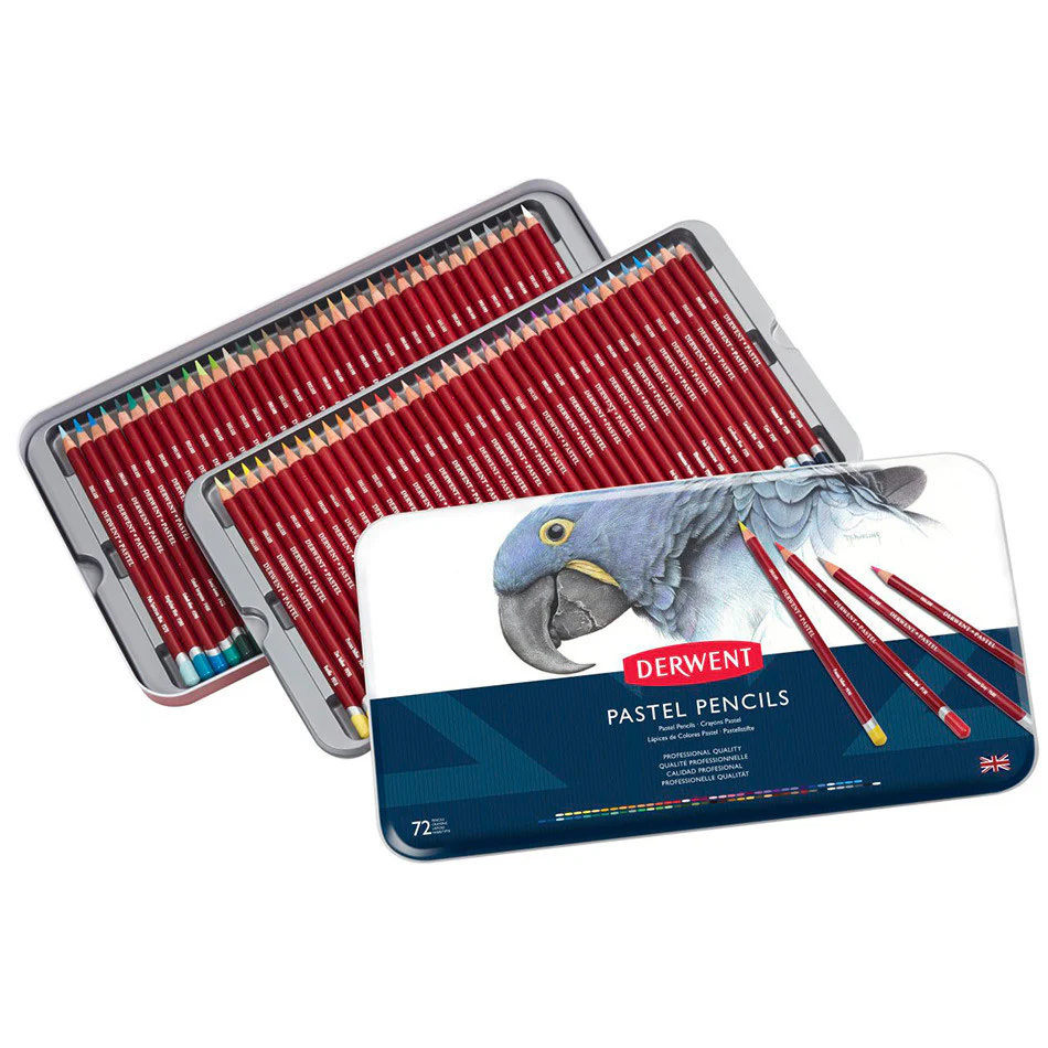 Derwent Pastel Pencil Tin of 72 - Image 2