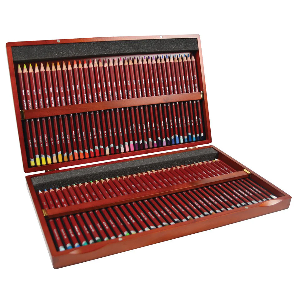 Derwent Pastel Pencil Wooden Box of 72