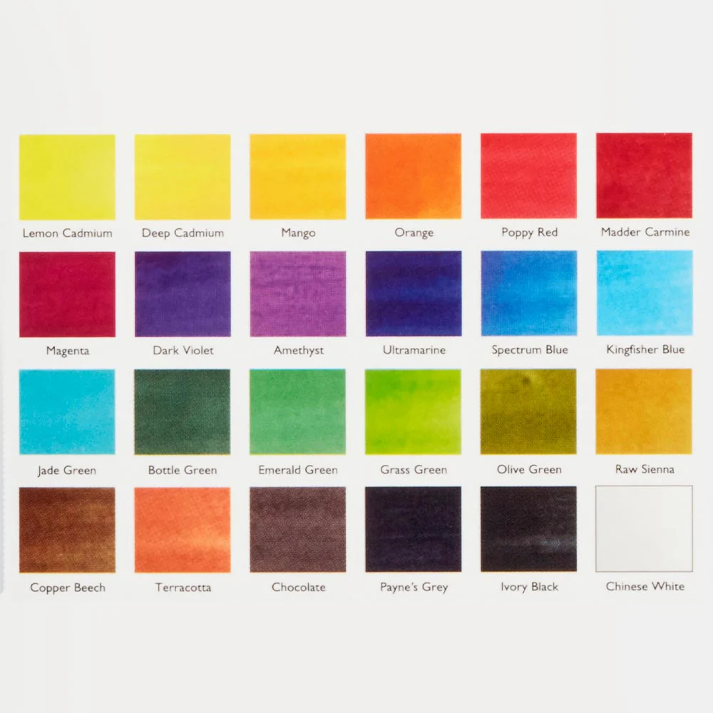Derwent Watercolour Paint Pan Set of 24 - Image 4