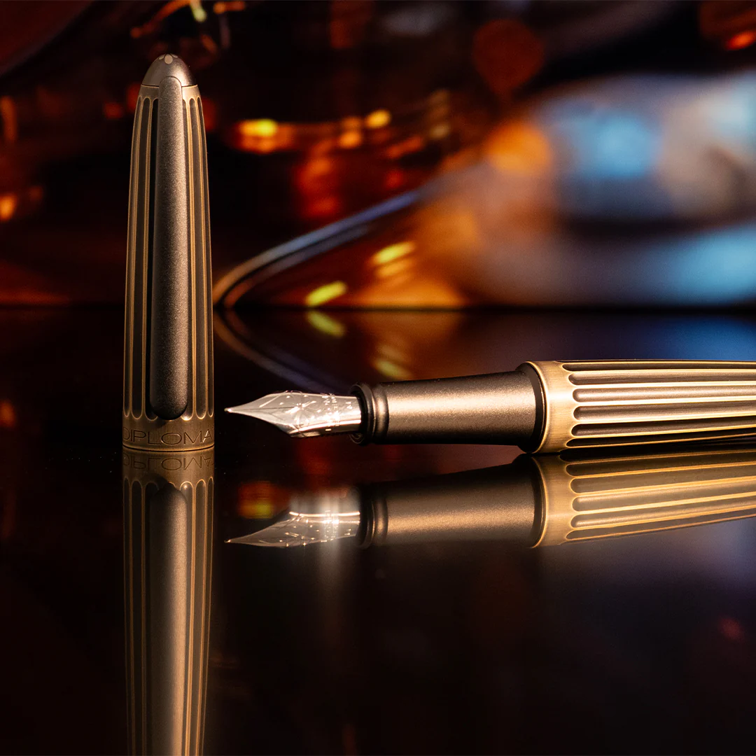 Diplomat Aero Oxyd Brass Fountain Pen 14ct Nib - Image 2