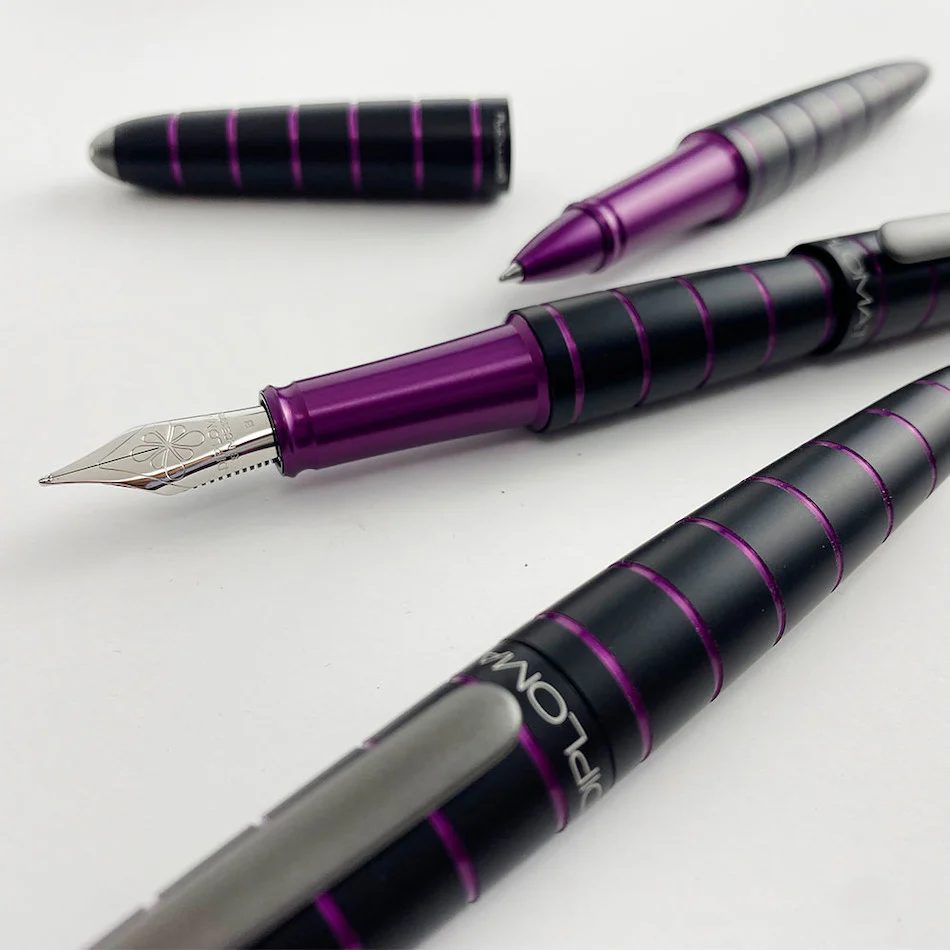 Diplomat Elox Fountain Pen Ring Black/Purple - Image 6