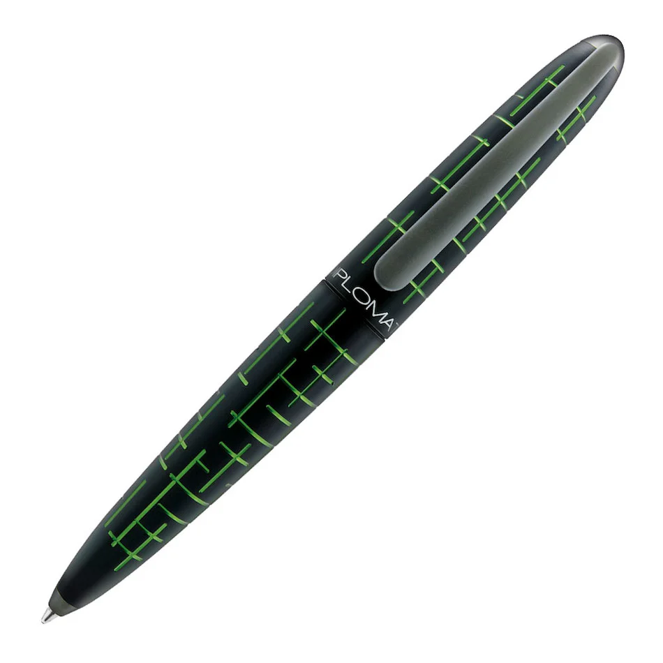 Diplomat Elox Matrix Ballpoint Pen Black and Green