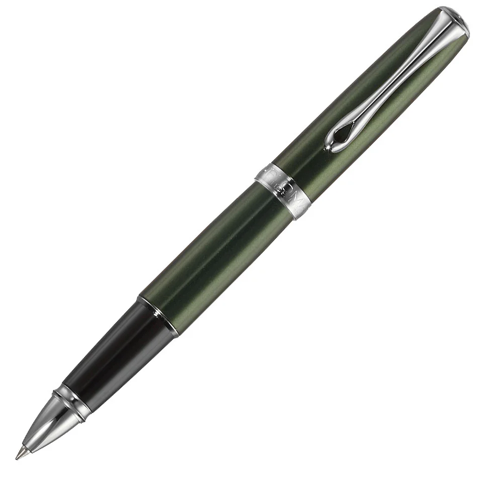 Diplomat Excellence A2 Green Rollerball Pen Chrome Trim