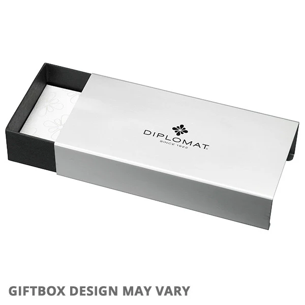 Diplomat Excellence A2 Guilloche Chrome Ballpoint Pen - Image 2