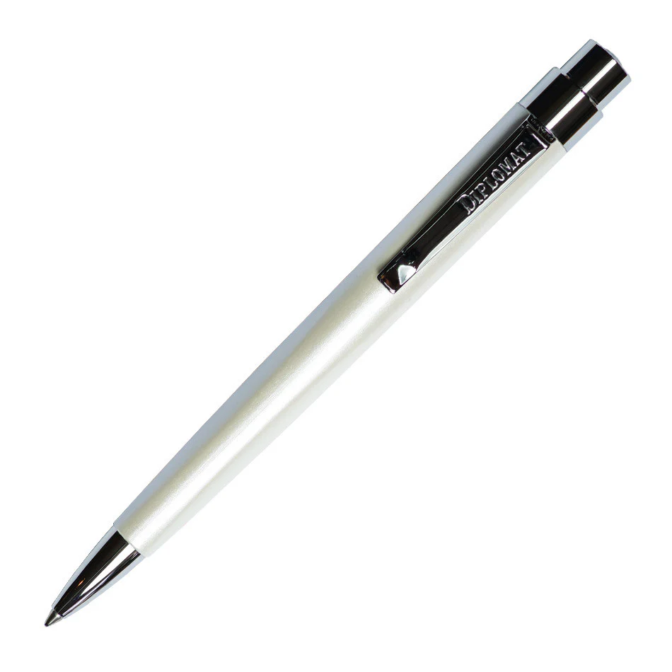 Diplomat Magnum Ballpoint Pen Pearl White