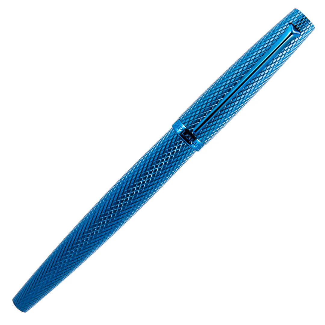 Diplomat Viper Guilloche Fountain Pen Blue - Image 3