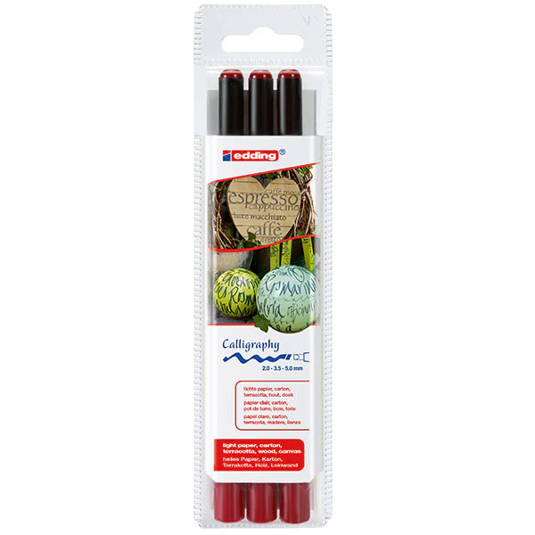edding 1255 Calligraphy Pen 3 Assorted - Image 3