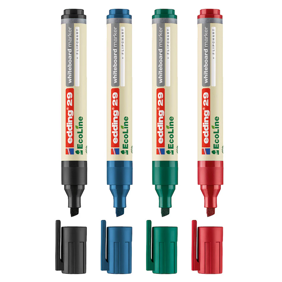 edding EcoLine 29 Whiteboard Marker Set of 4 - Image 2
