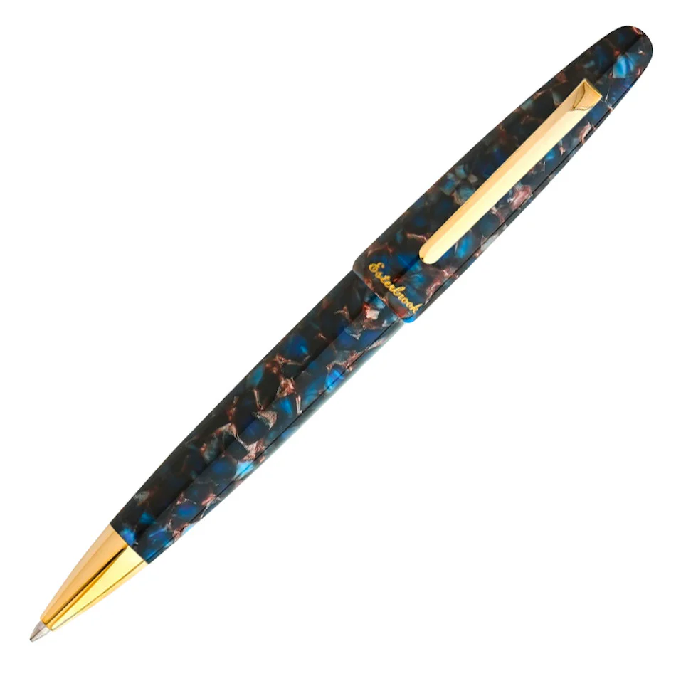 Esterbrook Estie Ballpoint Pen Nouveau Bleu with Gold Trim