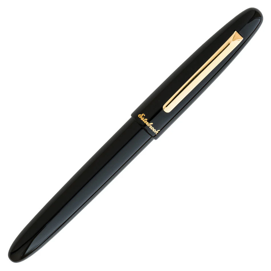 Esterbrook Estie Fountain Pen Ebony With Gold Trim Needlepoint Nib