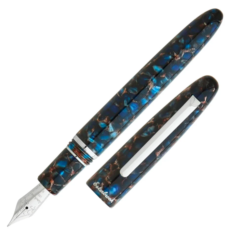 Esterbrook Estie Fountain Pen Nouveau Bleu with Palladium Trim Custom Gena Nib