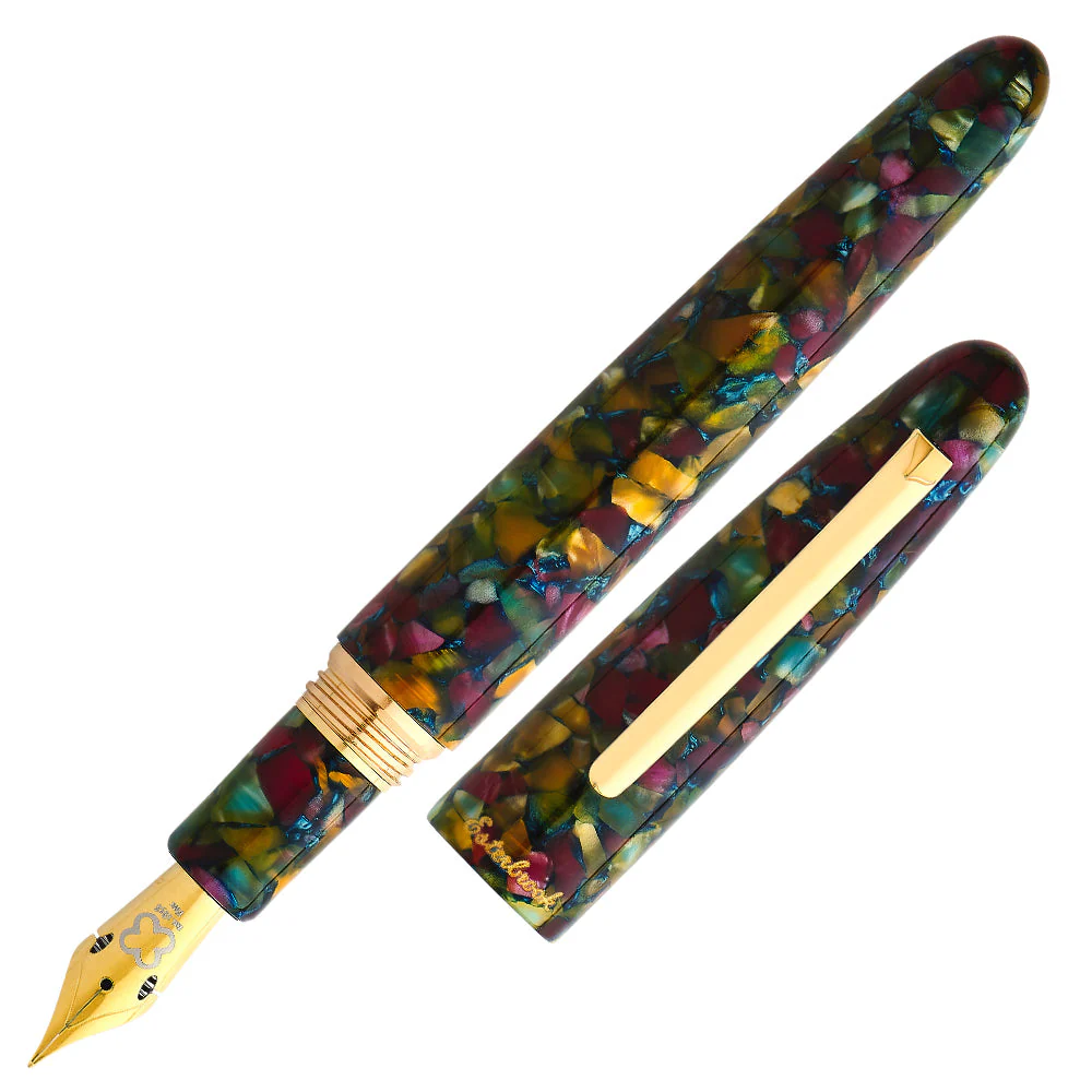 Esterbrook Estie Oversize Fountain Pen Botanical Gardens Gold Needlepoint Nib