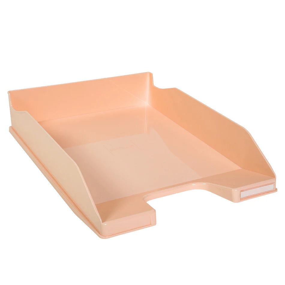 Exacompta Combo Letter Tray Pastel Coral