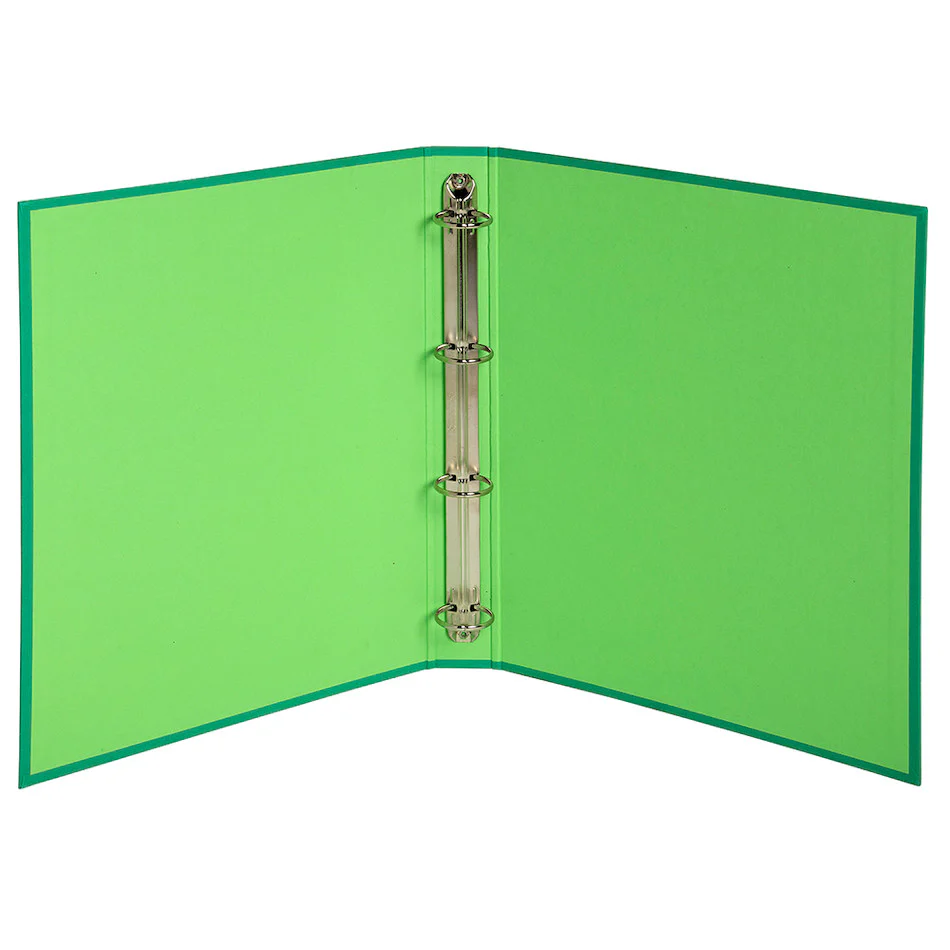Exacompta Forever 100% Recycled Rolled Binder 4 Ring Folder Green - Image 2