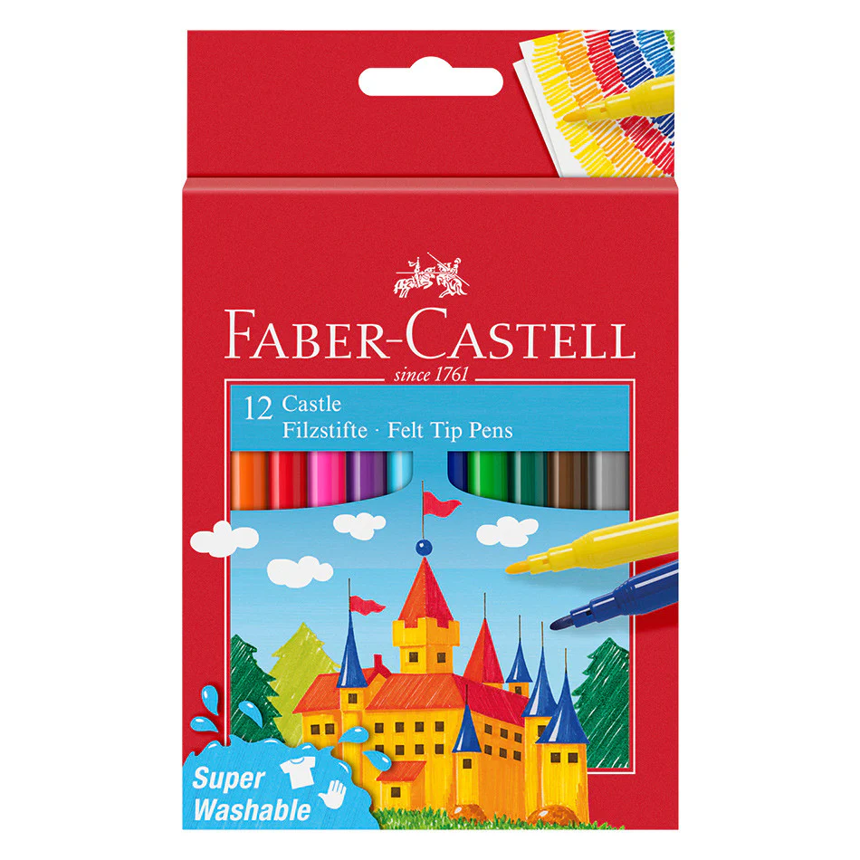 Faber-Castell Castle Fibre-Tip Pen Set of 12