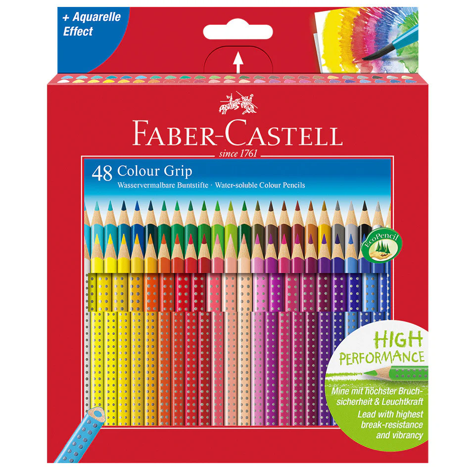 Faber-Castell Colour Grip Pencils Box of 48