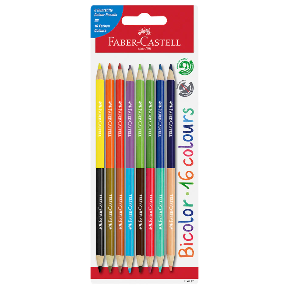 Faber-Castell Colour Pencil Bicolor Set of 8