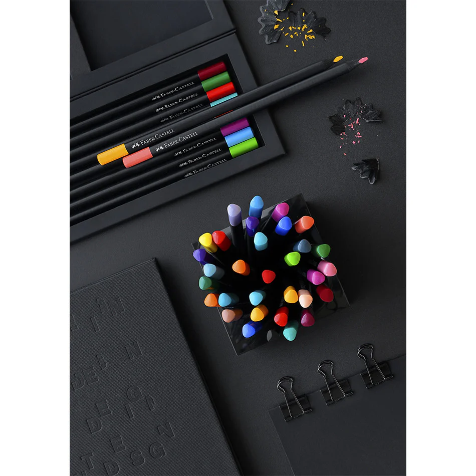 Faber-Castell Colour Pencils Black Edition Set of 12 - Image 2