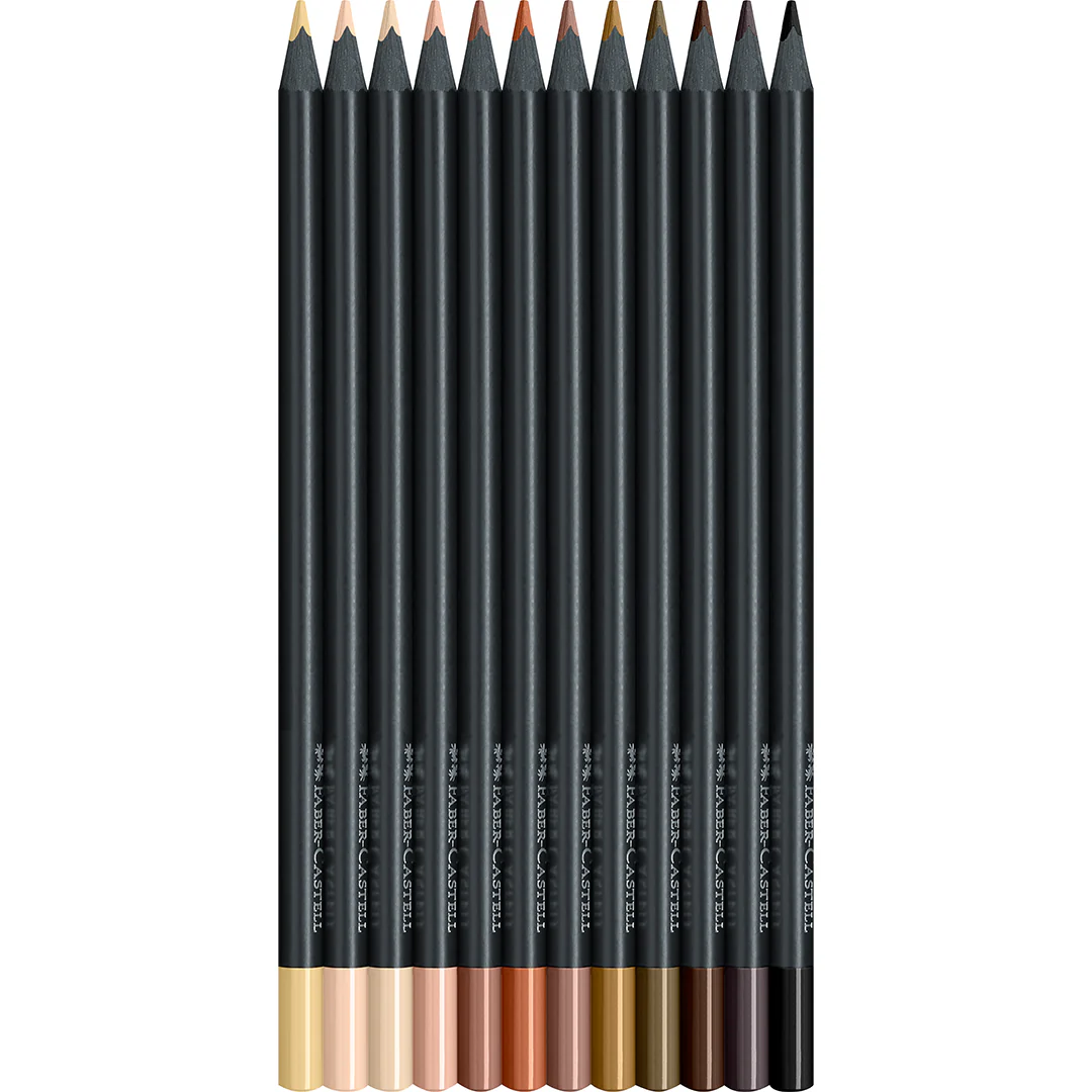 Faber-Castell Colour Pencils Black Edition Skin Tones Set of 12 - Image 2