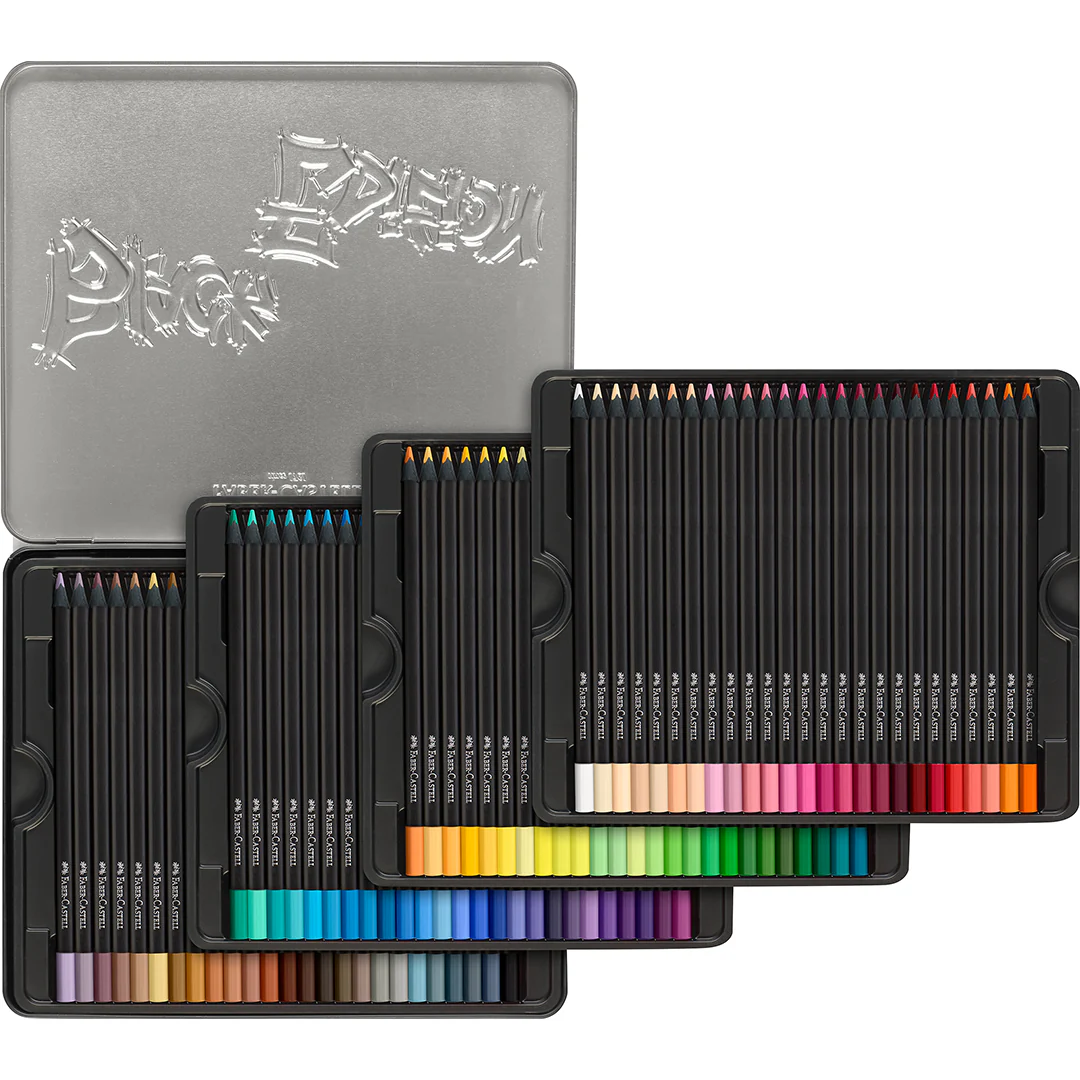 Faber-Castell Colour Pencils Black Edition Tin of 100 - Image 2