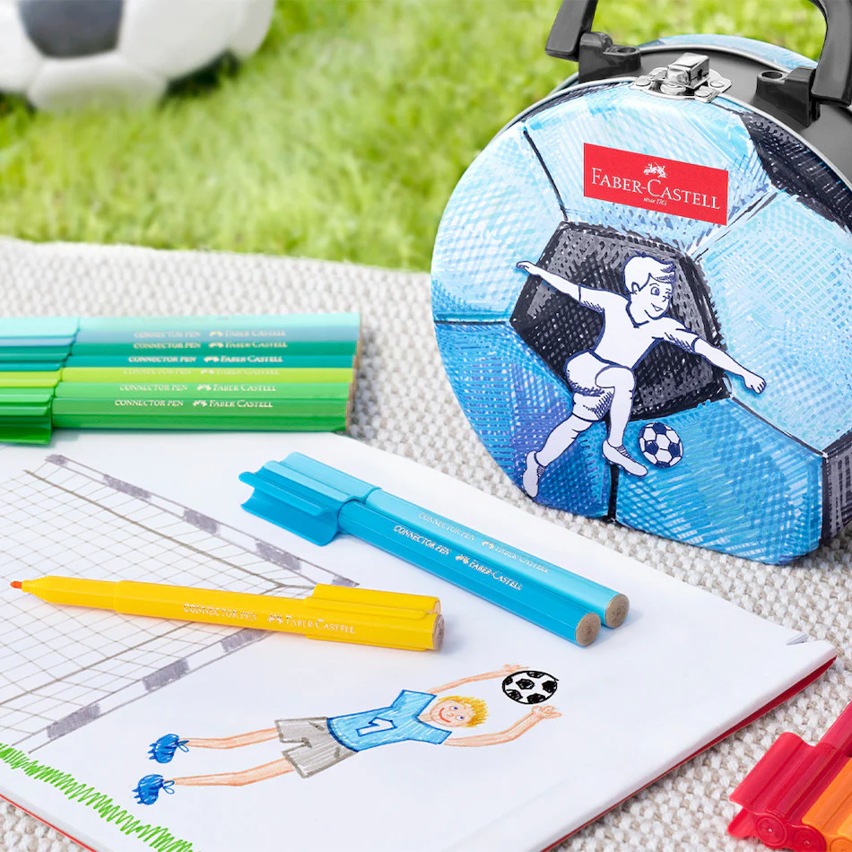 Faber-Castell Connector Pen Soccer Suitcase of 33 - Image 2