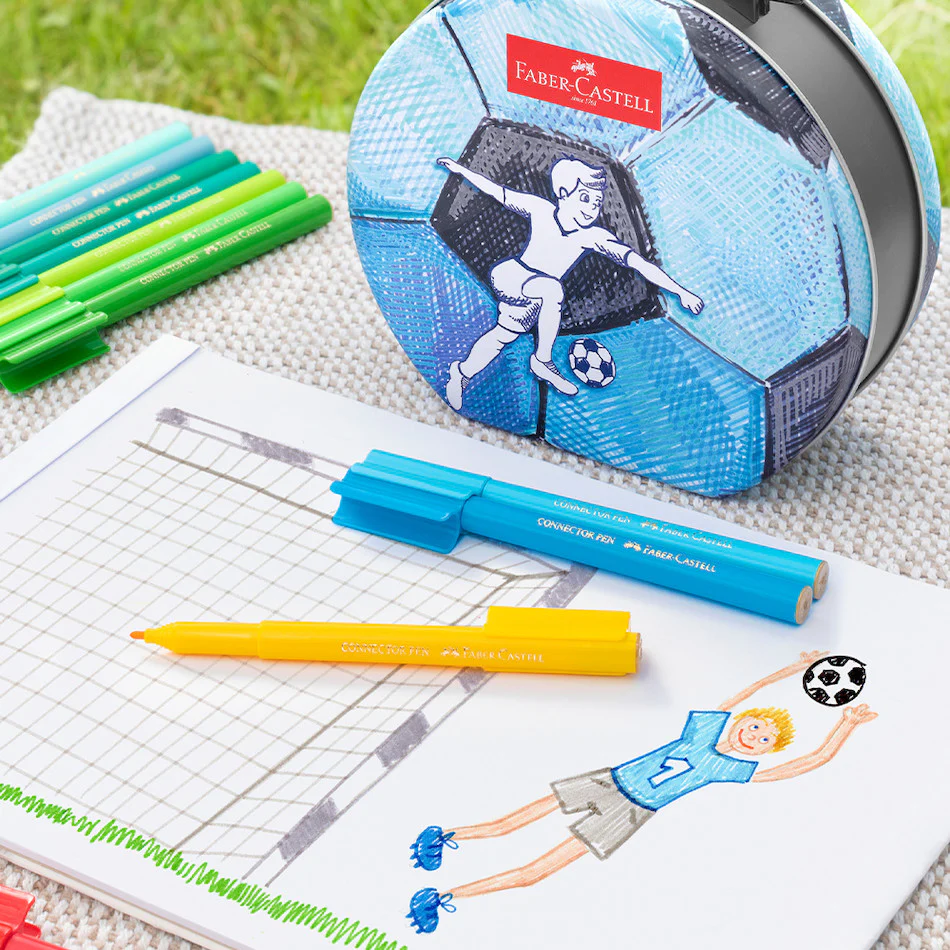 Faber-Castell Connector Pen Soccer Suitcase of 33 - Image 3