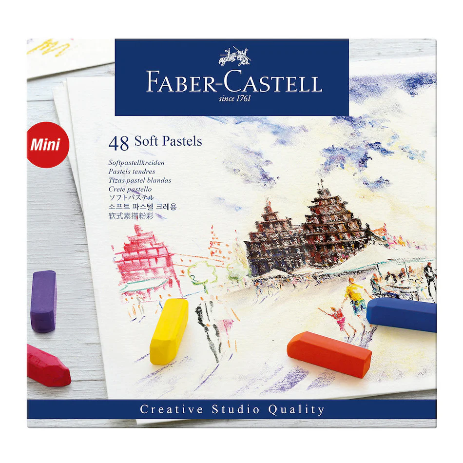 Faber-Castell Creative Studio Half-Stick Soft Pastels Box of 48