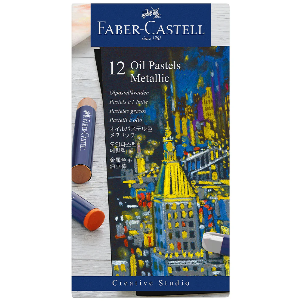 Faber-Castell Creative Studio Oil Pastels Metallic Set of 12
