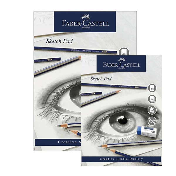 Faber-Castell Creative Studio Watercolour Pad Spiral Bound A5 + A4 Set