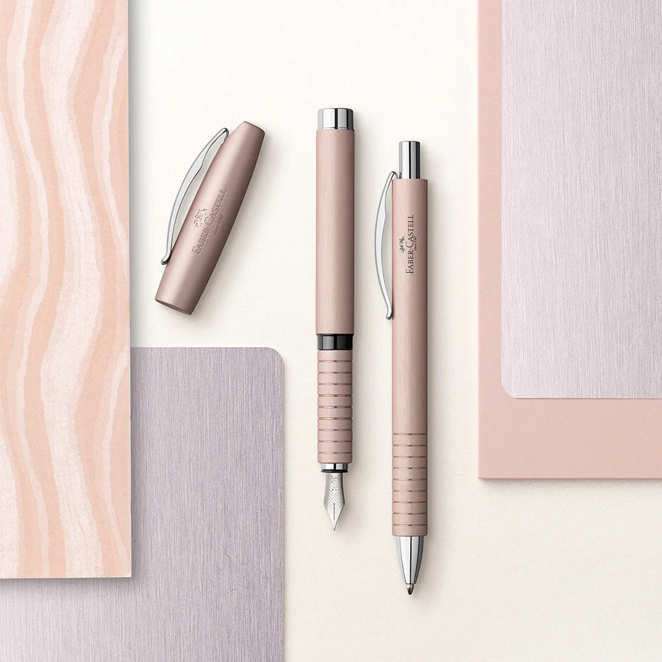 Faber-Castell Essentio Aluminium Ballpoint Pen Rose - Image 2