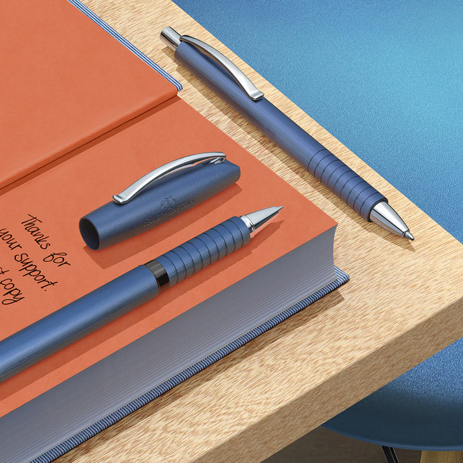 Faber-Castell Essentio Aluminium Rollerball Pen Blue - Image 3