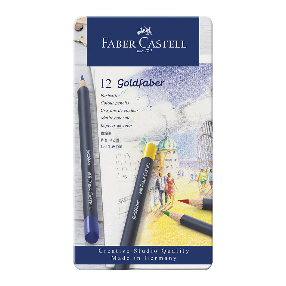 Faber-Castell Goldfaber Colour Pencils Tin of 12
