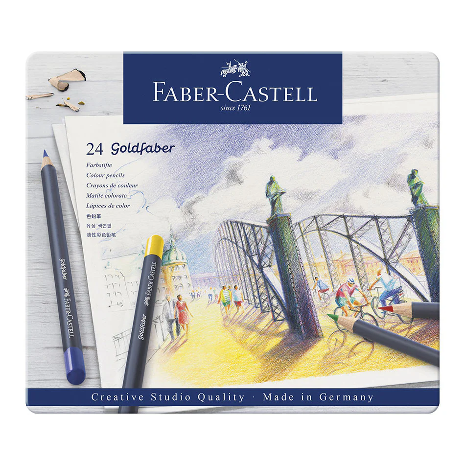 Faber-Castell Goldfaber Colour Pencils Tin of 24