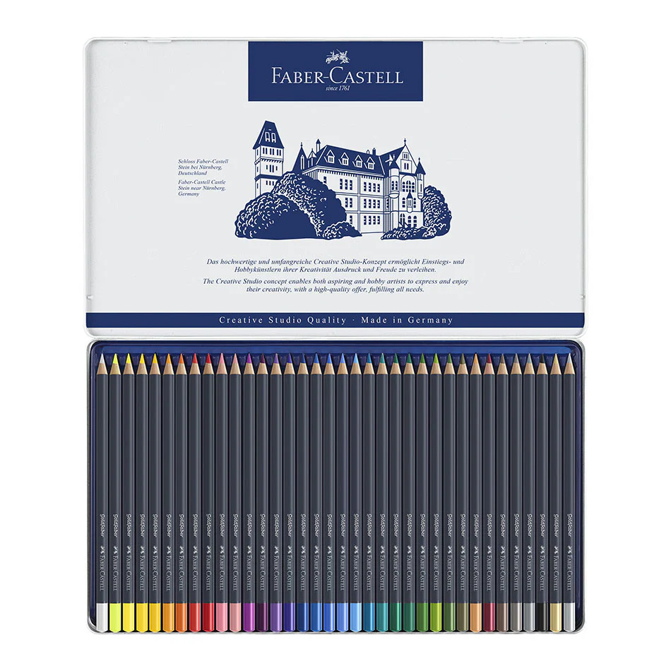 Faber-Castell Goldfaber Colour Pencils Tin of 36 - Image 4