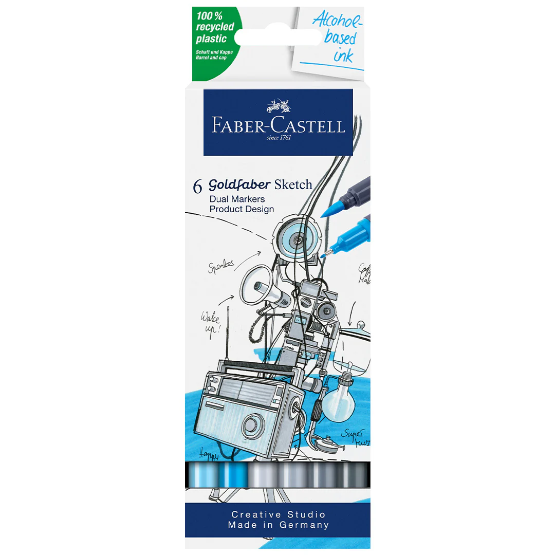 Faber-Castell Goldfaber Sketch Marker Set of 6 Product Design