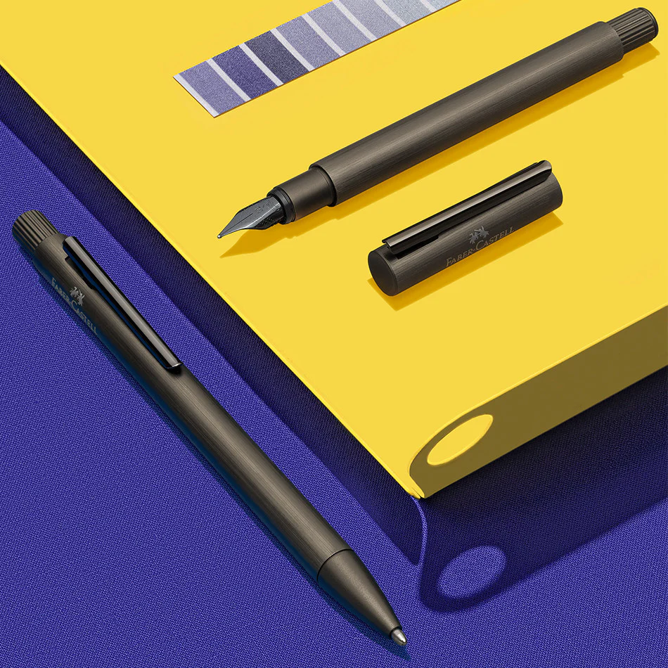 Faber-Castell Neo Slim Aluminium Fountain Pen Gunmetal - Image 2