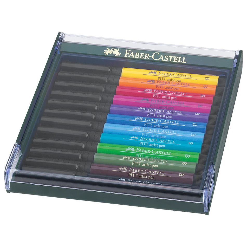 Faber-Castell Pitt Artist Brush Pen Set of 12 - Image 2