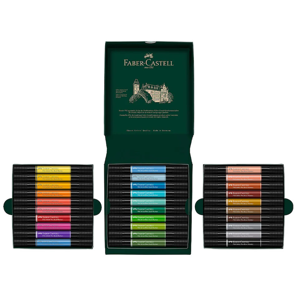 Faber-Castell Pitt Artist Pen Dual Marker Wallet of 30 - Image 2