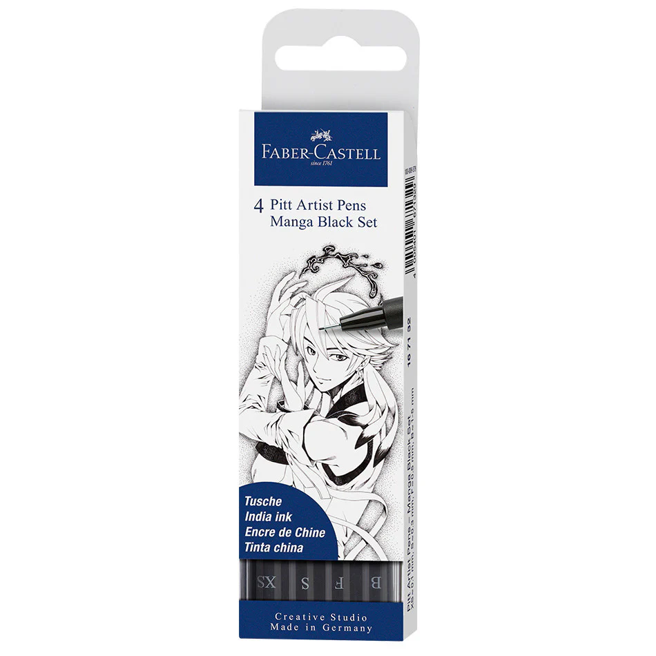 Faber-Castell Pitt Artist Pen Manga Set of 4