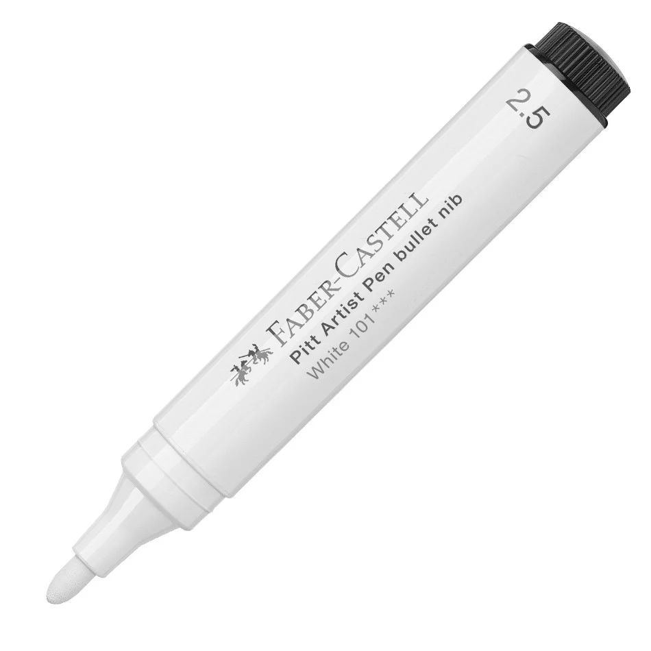 Faber-Castell Pitt Big Bullet Pen White